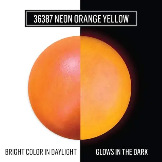 FolkArt ® Color Shift Blacklight™ Acrylic Paint 36387 Neon Yellow Orange {4}