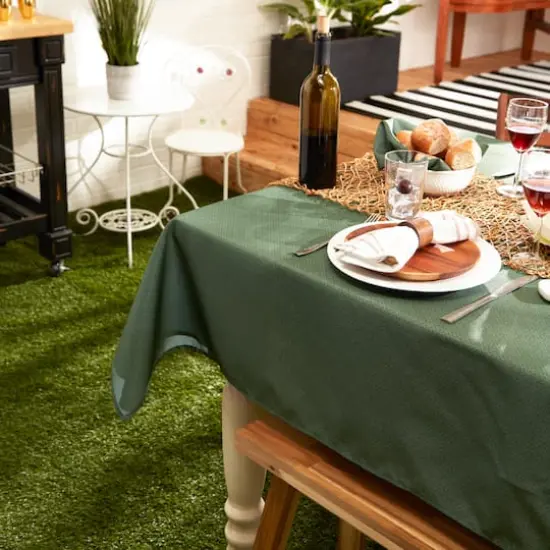 Artichoke Tonal Lattice Print Outdoor Tablecloth 60" x 84" {5}