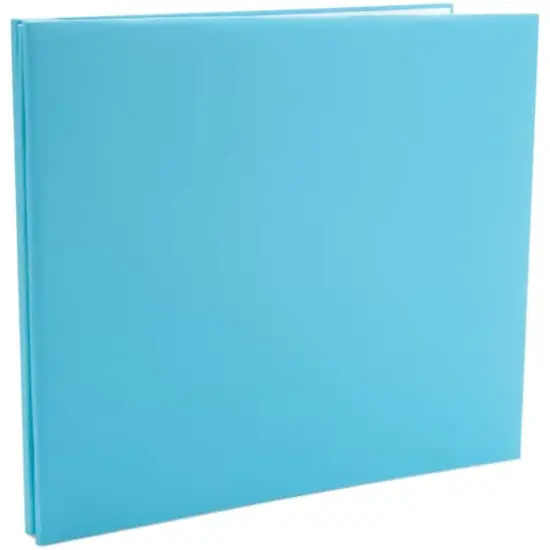 Colorbok&reg; Post Bound Fabric Scrapbook Album, 12" x 12" Light Teal {3}