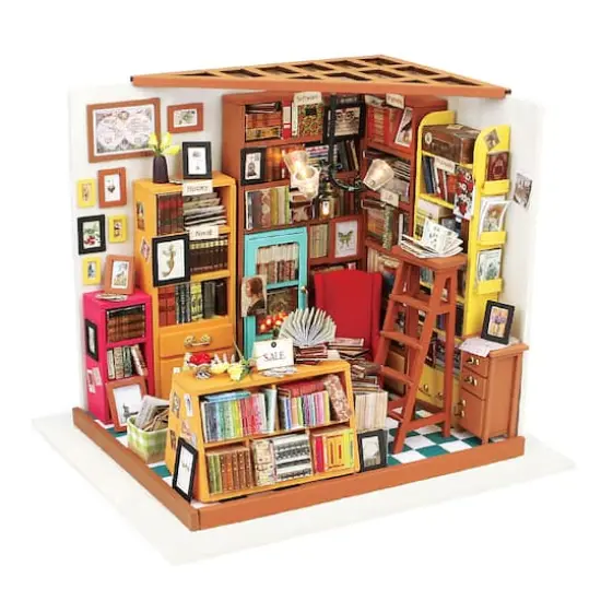 Rolife&reg; Sam's Study DIY Miniature House Kit {1}