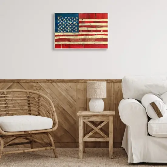 Stupell Industries United We Stand Independence Day Festive American Flag Wall Plaque Art {3}