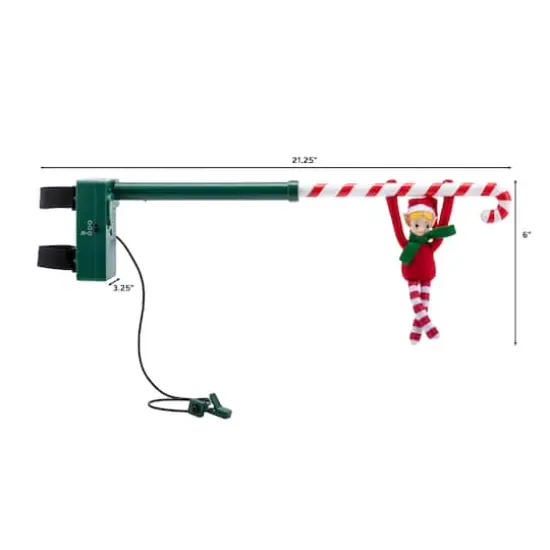 Mr. Christmas 6" Animated Candy Cane Elf Acrobat {5}