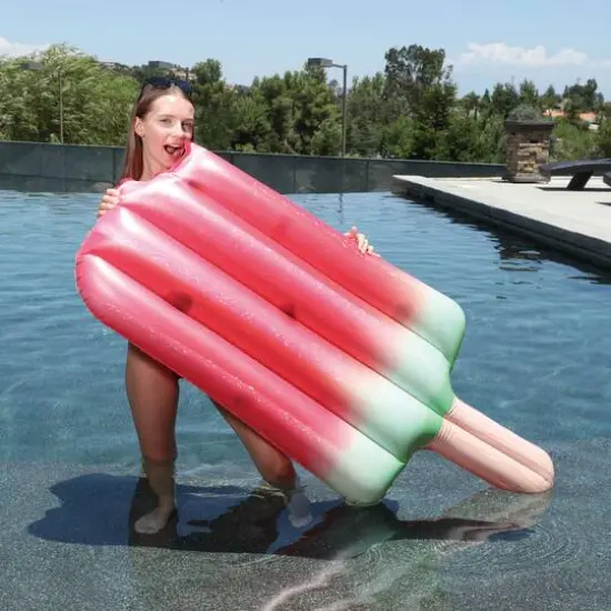 59" Watermelon Popsicle Inflatable Swimming Pool Float {7}