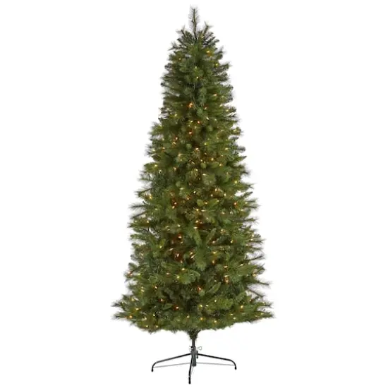 7.5ft. Pre-Lit West Virginia Mountain Pine Artificial Christmas Tree, Clear LED Lights {1}