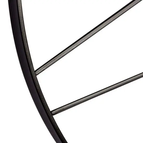 CosmoLiving by Cosmopolitan 24" Black Metal Contemporary Wall Clock {6}