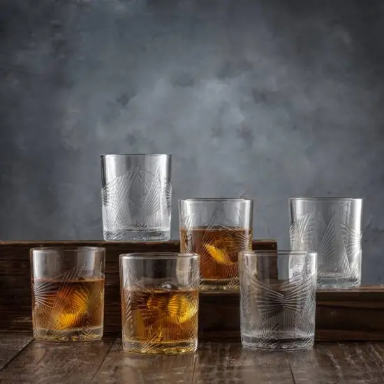 JoyJolt&reg; Gatsby Art Deco Whiskey Decanter & Glasses Set {7}