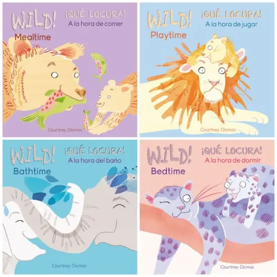 Child's Play Wild! Bilingual Board Books, Set of 4 {1}
