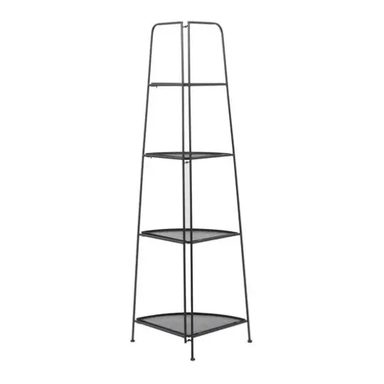 Black Iron Contemporary Bakers Rack, 27" x 22" x 16" {7}