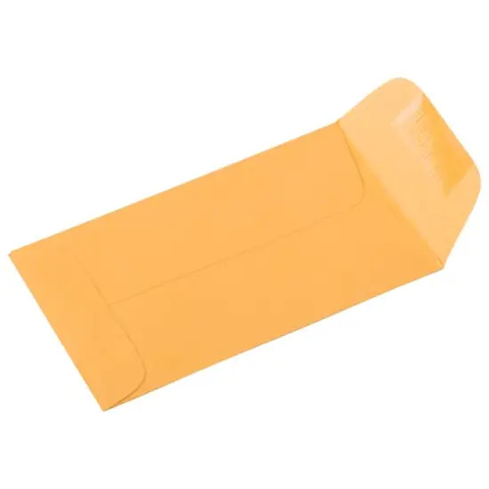 JAM Paper 2.5" x 4.25" Brown Kraft Manila Coin Envelopes, 100ct. {4}