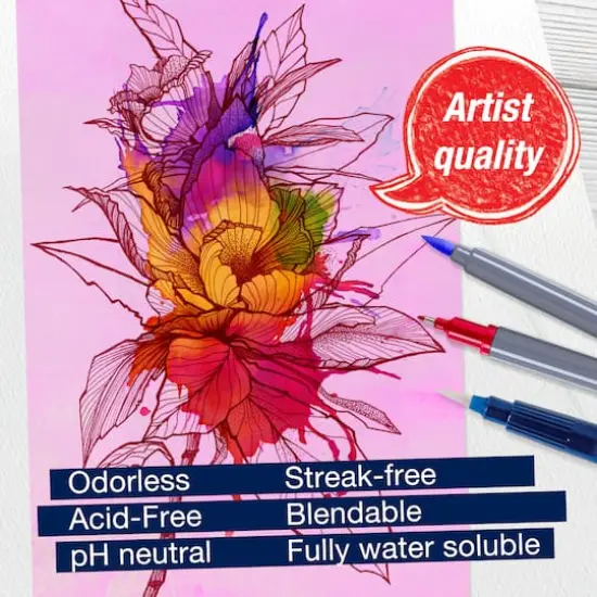 Faber-Castell&reg; Goldfaber Aqua Flowers Dual-Tip Marker Set {6}
