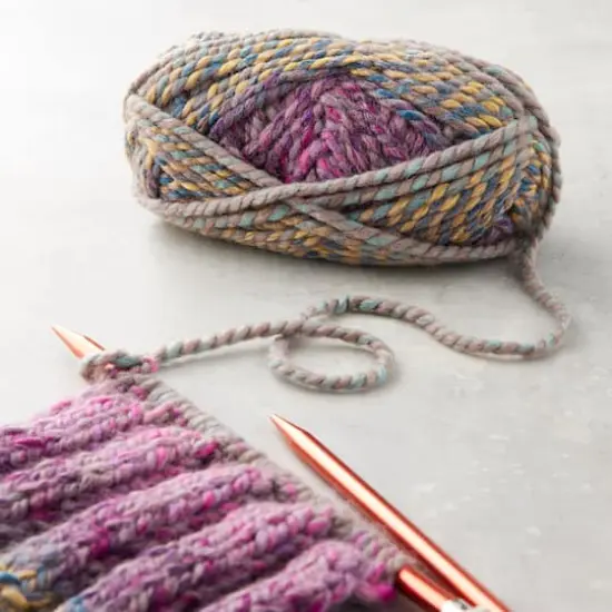 Lion Brand&reg; Wool-Ease&reg; Thick & Quick&reg; Prints, Stripes & Metallics Yarn Astroland {3}