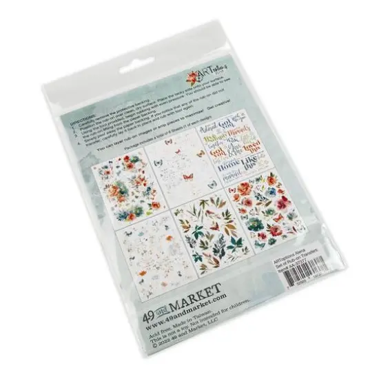 49 and Market ARToptions Alena Rub-On Transfer Set {4}