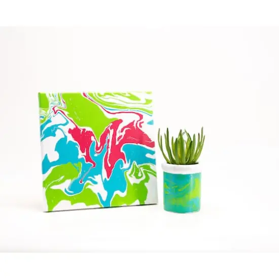 FolkArt&reg; Acrylic Pre-Mixed Pouring Craft Paint 5 Color Set {9}