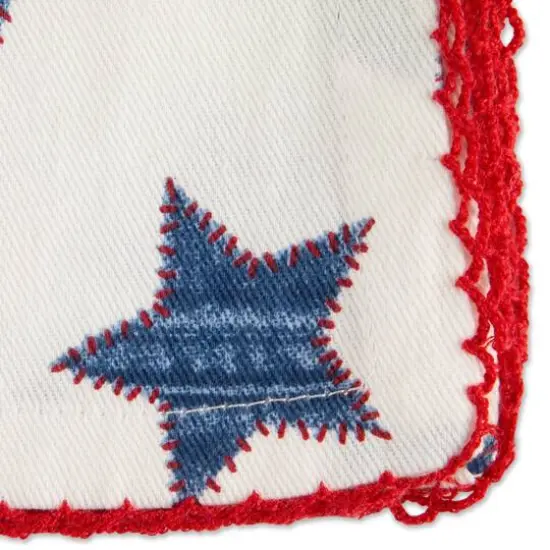 DII&reg; Antique Blue Stars with Embroidered Edge Napkins, 6ct. {11}