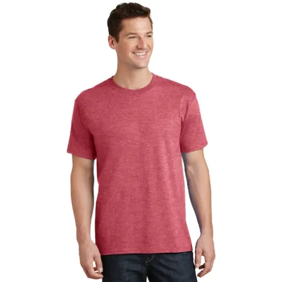 Port & Company&reg; Core Cotton Tall Men's Tee Heather Red {1}