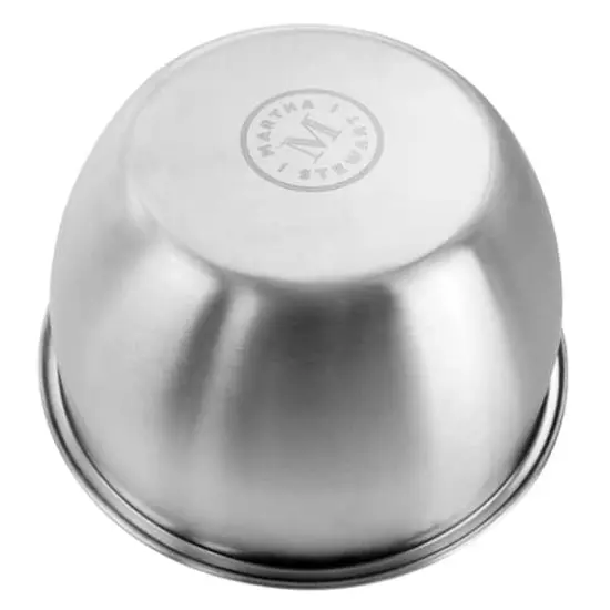 Martha Stewart Everyday 1.5qt. Stainless Steel Mixing Bowl with Plastic Lid {3}