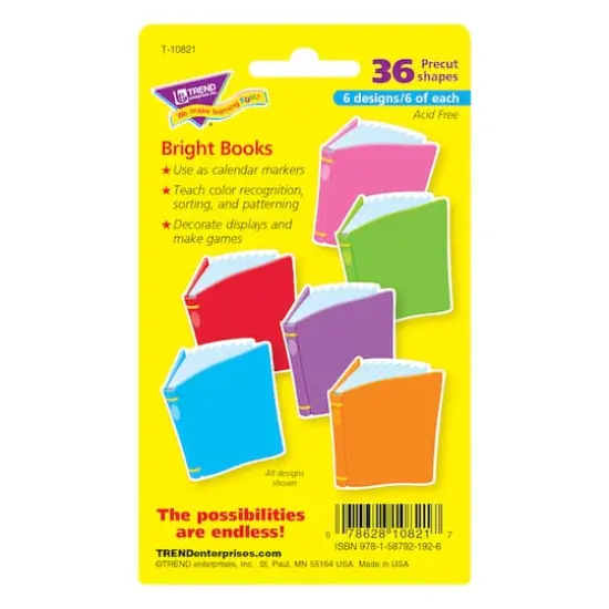 Trend Bright Books Mini Accents Variety Pack, 6 Packs of 36 {4}
