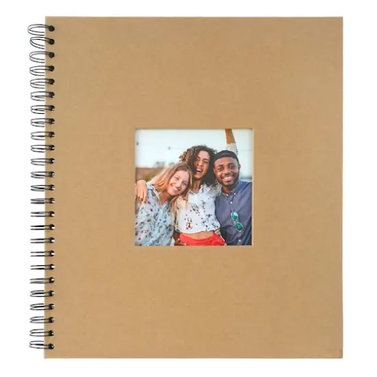 13" x 11.25" Spiral Bound Scrapbook Album by Recollections™ Kraft {1}