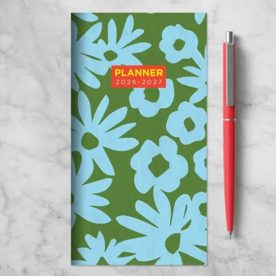 2026-2027 Flower Stencil Small Monthly Pocket Planner {7}