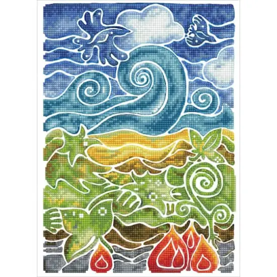 Simply Dotz&reg; Intermediate Natural Wonders Mosaic Diamond Painting Kit {1}
