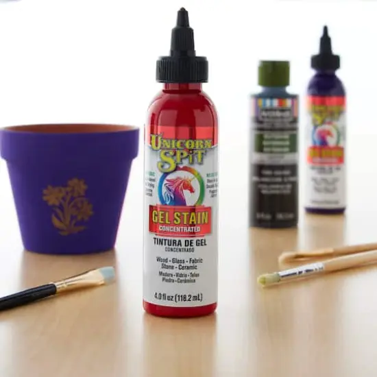 Unicorn SPiT&reg; Gel Stain & Glaze, 4oz. Molly Red Pepper {4}