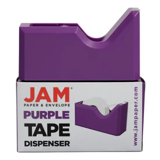 JAM Paper Colorful Desk Tape Dispensers Purple {7}