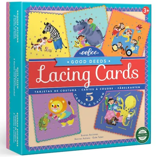eeBoo Good Deeds Lacing Cards Set {1}