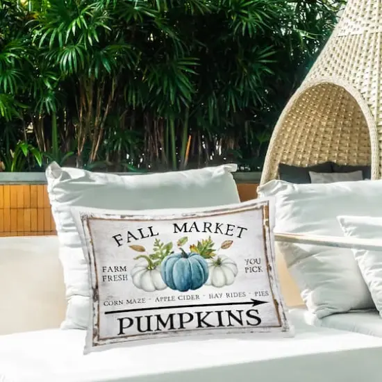 Stupell Industries Fall Market with Arrow Outdoor Printed Pillow {3}