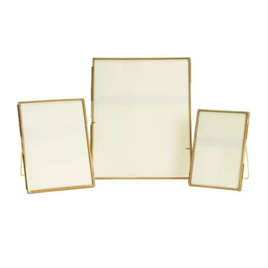 Hello Honey&reg; 3 Pack Gold Brass Framed Photo Frame {1}