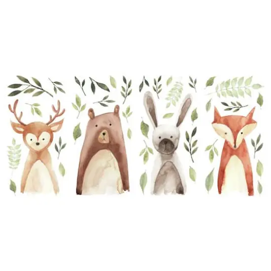 RoomMates Watercolor Woodland Critters Peel & Stick Decals {1}