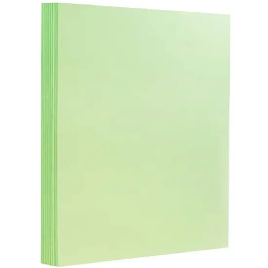 JAM Paper Matte 8.5" x 11" Extra Heavyweight Cardstock, 25 Sheets Mint Green {1}