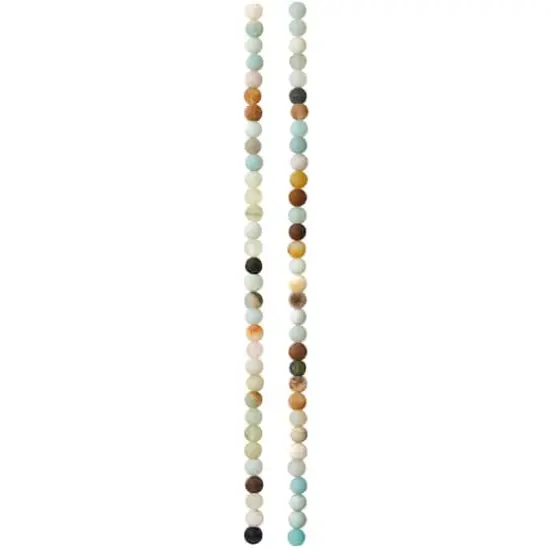 Multicolor Matte Amazonite Round Beads by Bead Landing&trade; {4}