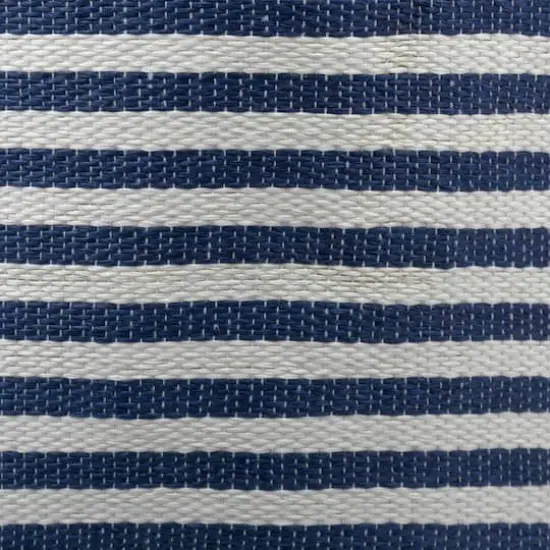 DII&reg; 20" Pinstripe Woven Paper Storage Bin Nautical Blue {5}