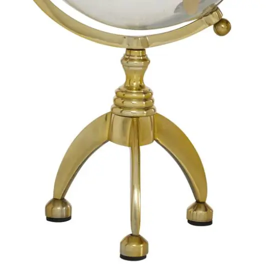 15" Gold Aluminum Glam Globe {5}