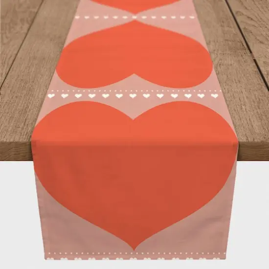Big Hearts 16" x 72" Poly Twill Table Runner {1}