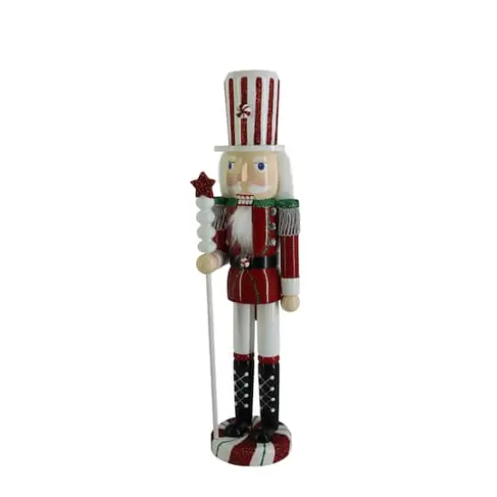 16" Red & White Peppermint Nutcracker by Ashland® {4}