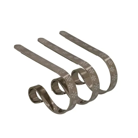 Original MantleClip&reg; Silver Snowflake Stocking Holders, 3ct. {1}