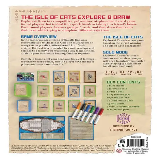 The Isle of Cats: Explore and Draw Board Game {3}