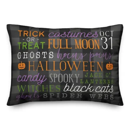 Halloween Things Throw Pillow {1}