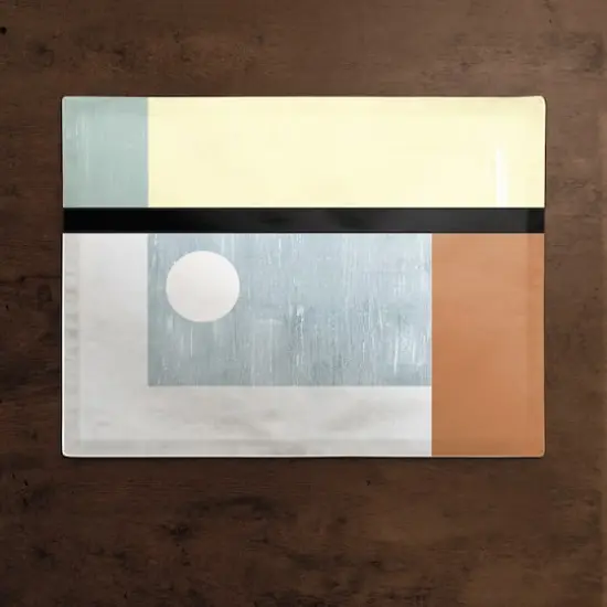 Mid Mod Shapes 18" x 14" Cotton Twill Placemat {3}