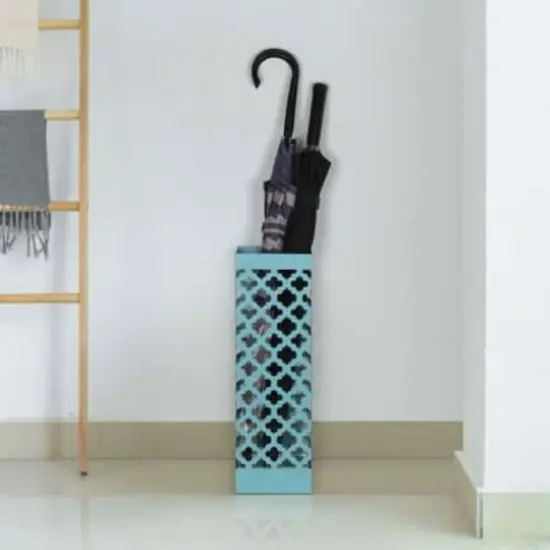 NEX&trade; Blue Square Umbrella Stand Rack {6}
