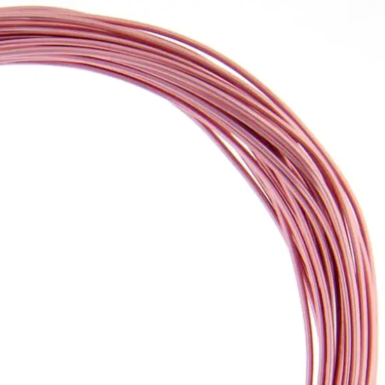 John Bead 18 Gauge Aluminum Jewelry Wire, 30ft. Rose {1}