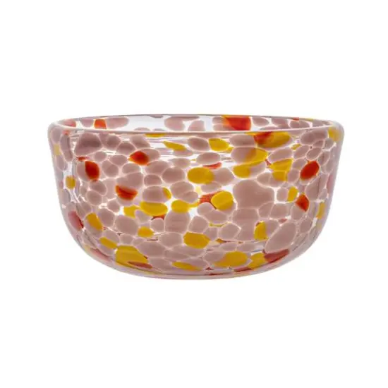 Hello Honey&reg; 4.5" Multicolor Round Glass Bowls with Pattern Design Styles, 4ct. {11}
