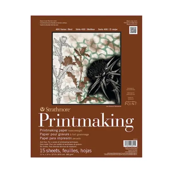 Strathmore&reg; 400 Series Printmaking Heavyweight Paper Pad {1}