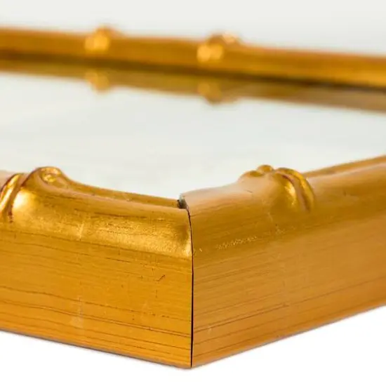 Craig Frames 4 Pack: Vintage Bamboo Brushed Gold Picture Frame with Mat {6}