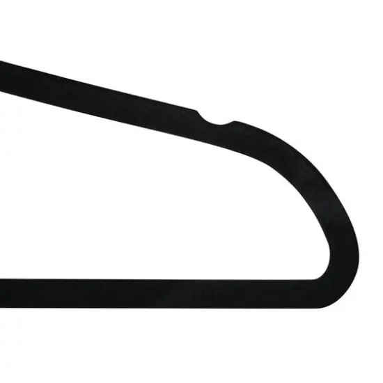 Simplify Slim Velvet Suit Hangers, 25ct. Black {8}