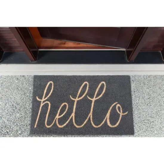 DII&reg; Hello Doormat Gray {4}