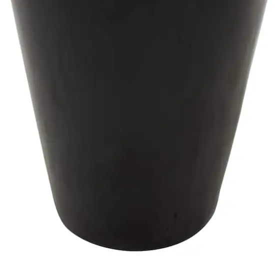 35" Black Fiberglass Minimalistic Floor Decorative Vase {1}