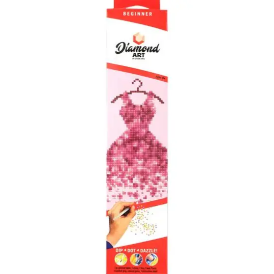 Diamond Art Beginner Red Dress Kit {3}