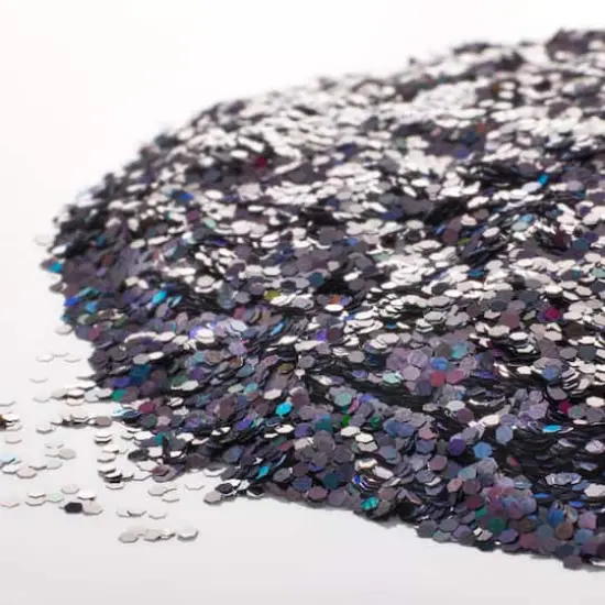 Chunky Glitter by Recollections™, 4.5oz. Iridescent Black {3}